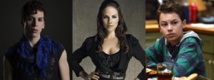 Felix in Orphan Black; Bo in Lost Girl’ and Jude in The Fosters, are just a few of the recent characters the identify as LGBTQ in popular TV shows today. Images from IMDB.  