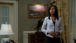 Kerry Washington portrays Olivia Pope, aka “The Fixer” for a fifth season. (Courtesy of ABC.com) 