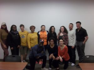 Students in this semester's Study Abroad course, along with Professor Ortiz (front row, center)