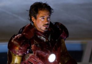 Robert Downey, Jr.  as Ironman.   (Image from Internet Movie Database)