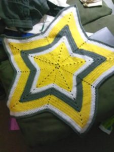 Star blanket created and photographed by the author.